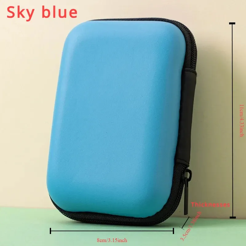 Cube organisateur portable pour câbles de données, pochette de rangement pour cartes et étui étanche pour téléphone compatible sauna, idéal pour le voyage 8
