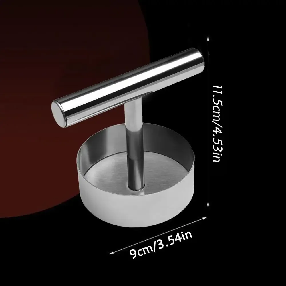 Presse à hamburgers antiadhésive en acier inoxydable, outil de pressage et de compactage pour grillades 7