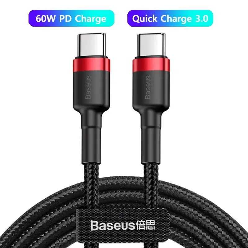 Câble Baseus USB Type-C vers USB-C 100 W / 5 A PD, câble de charge rapide pour iPhone 17, iPhone 16 Pro Max, MacBook, Xiaomi et Samsung 8