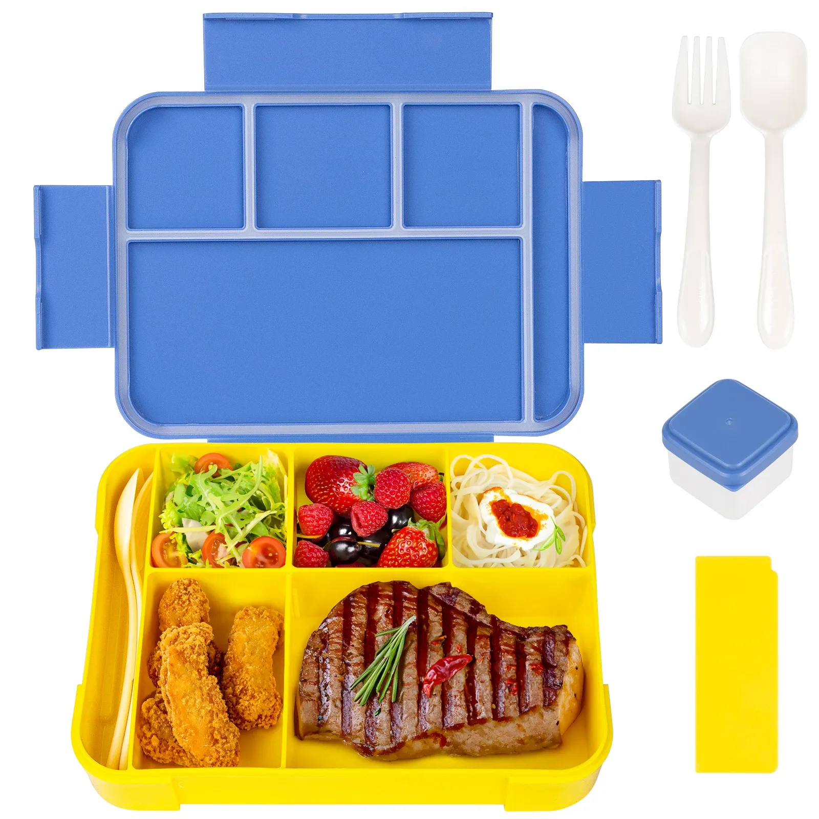 Boîte à déjeuner Bento avec couverts