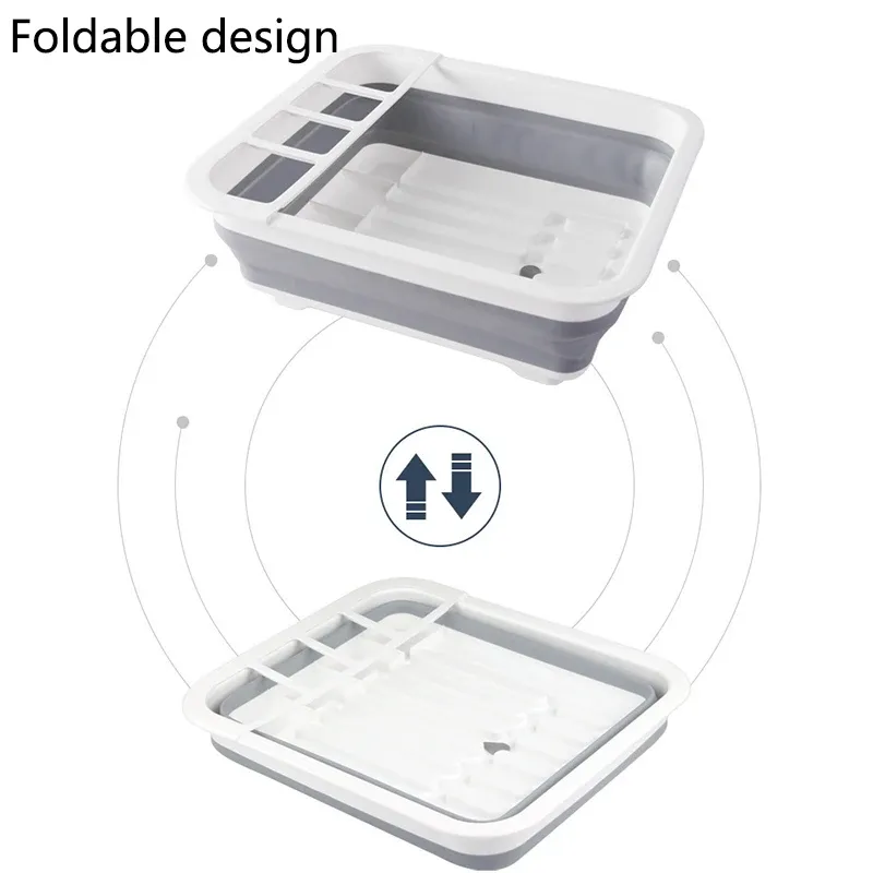 Égouttoir à vaisselle pliable, vue de détail