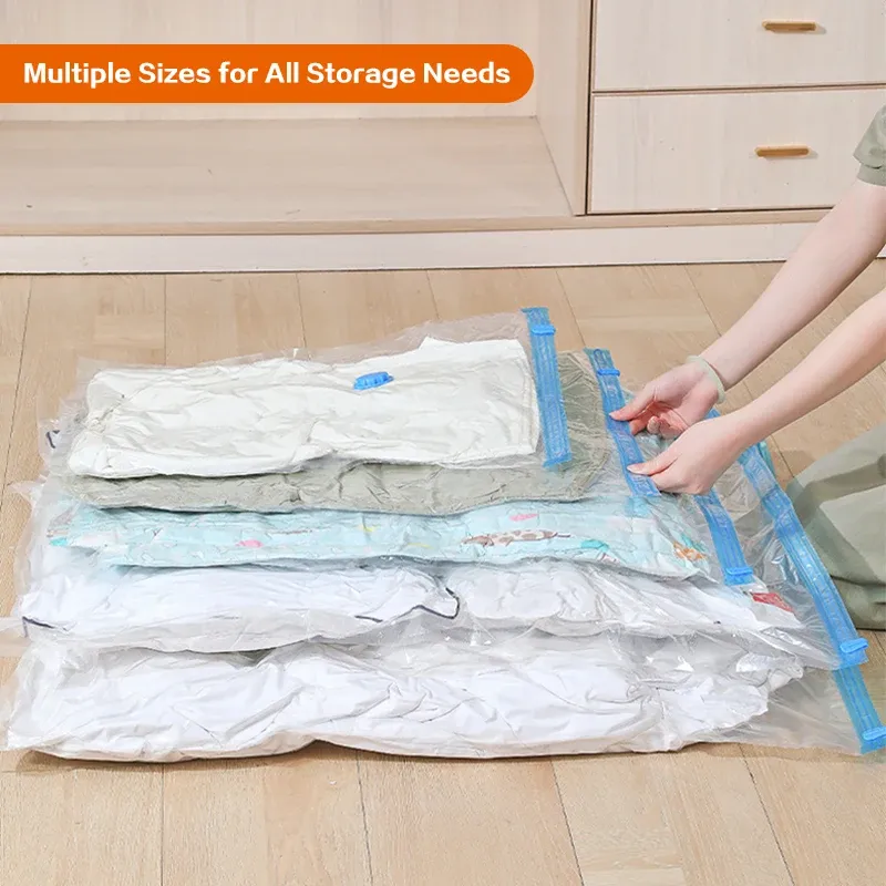 Scelleuse réutilisable pour sacs sous vide, organisateur de voyage pour vêtements et couvertures 2