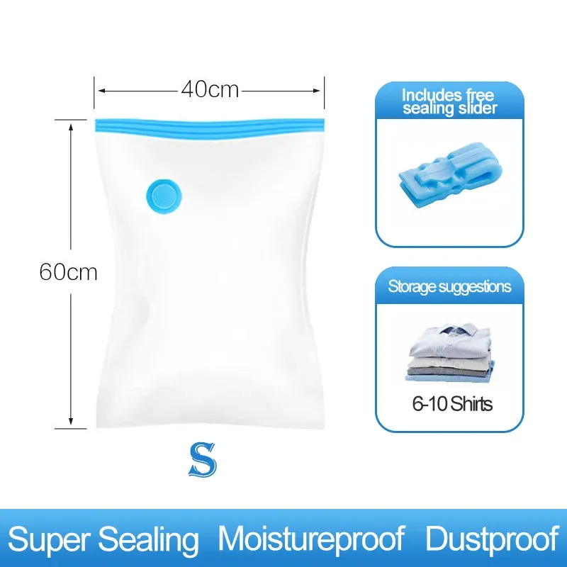 Scelleuse réutilisable pour sacs sous vide, organisateur de voyage pour vêtements et couvertures 15