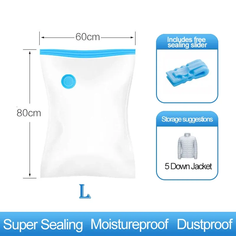 Scelleuse réutilisable pour sacs sous vide, organisateur de voyage pour vêtements et couvertures 9