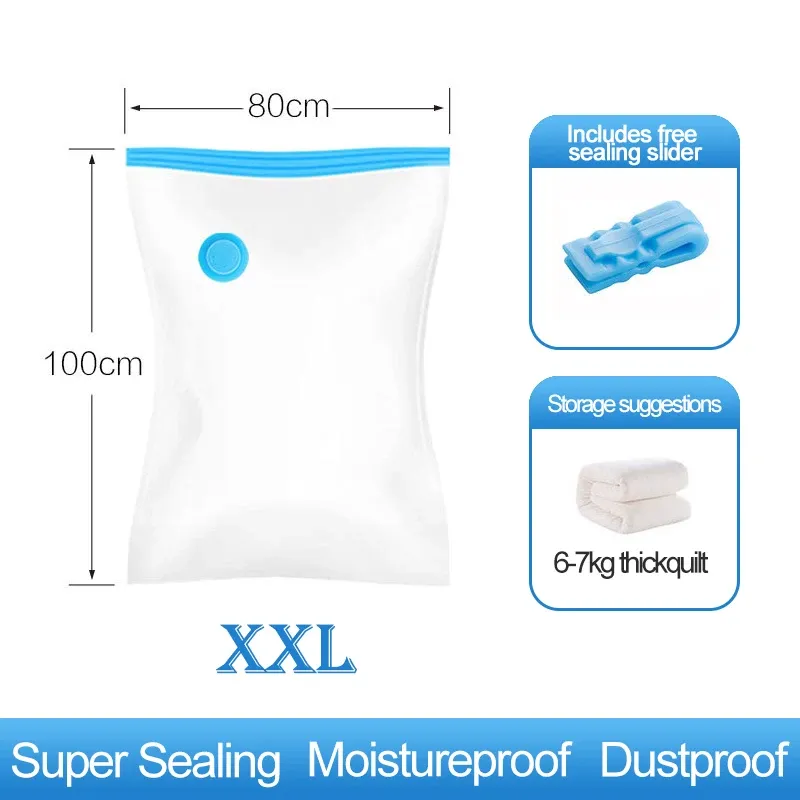 Scelleuse réutilisable pour sacs sous vide, organisateur de voyage pour vêtements et couvertures 8