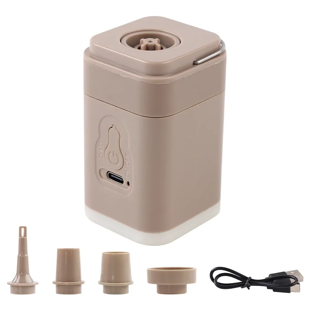 Mini pompe à air électrique portable pour gonflables, rechargeable via USB-C, gonflage et dégonflage rapides pour bouées de piscine et matelas pneumatiques, 1 pièce