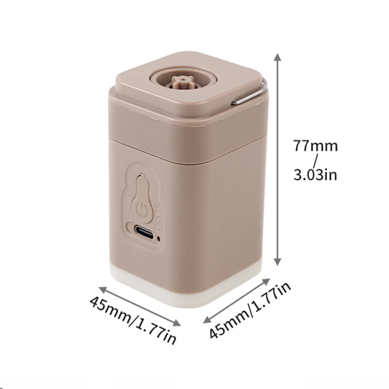 Mini pompe à air électrique portable pour gonflables, rechargeable via USB-C, gonflage et dégonflage rapides pour bouées de piscine et matelas pneumatiques, 1 pièce 6