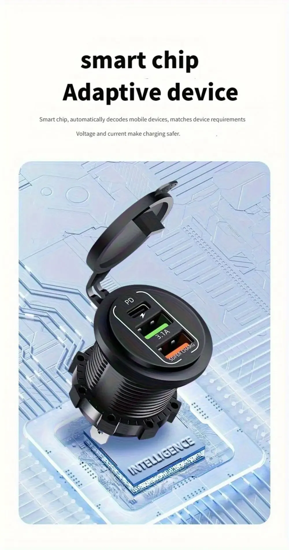 Chargeur de voiture USB charge de plusieurs appareils
