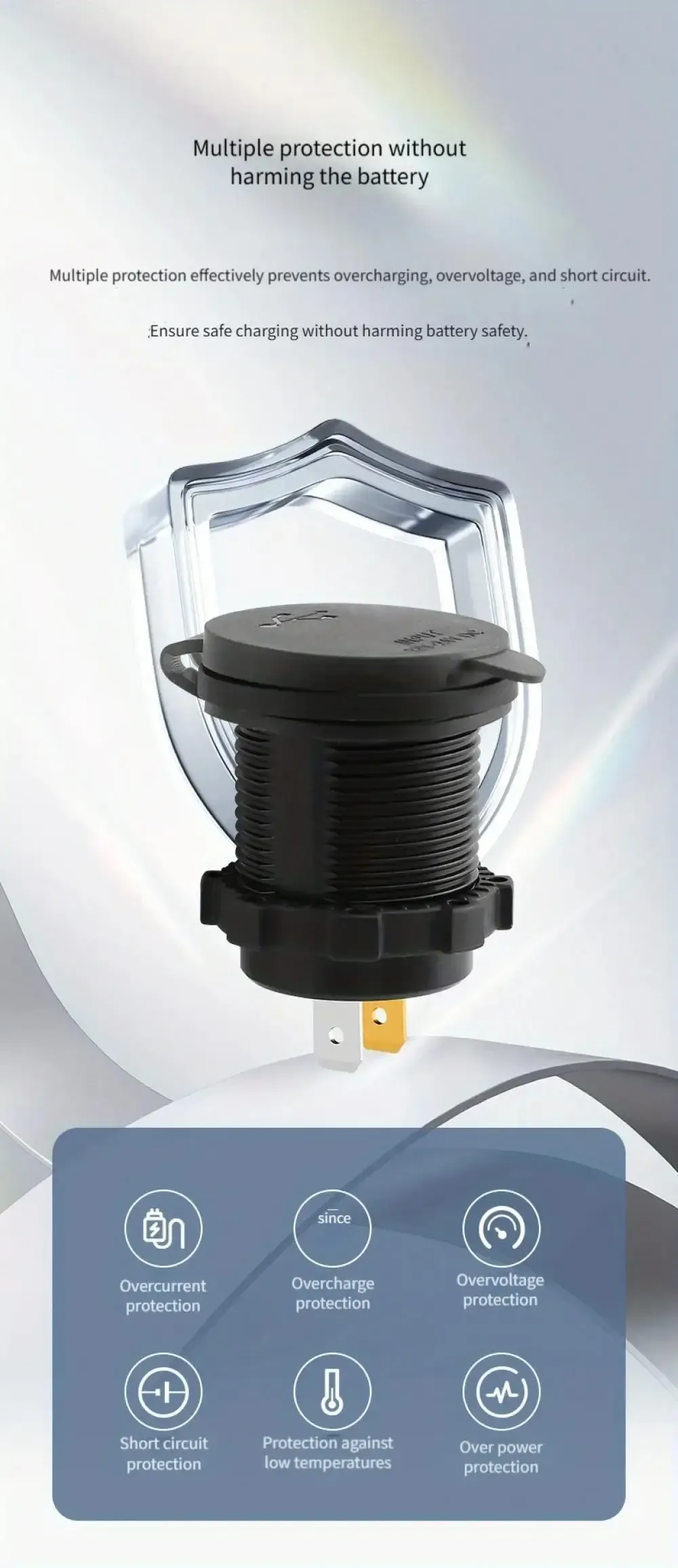 Chargeur de voiture USB détails du produit