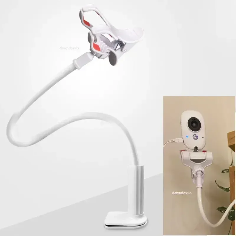 Support de caméra universel pour moniteur de bébé, fixation sur berceau, bras long réglable et multifonction