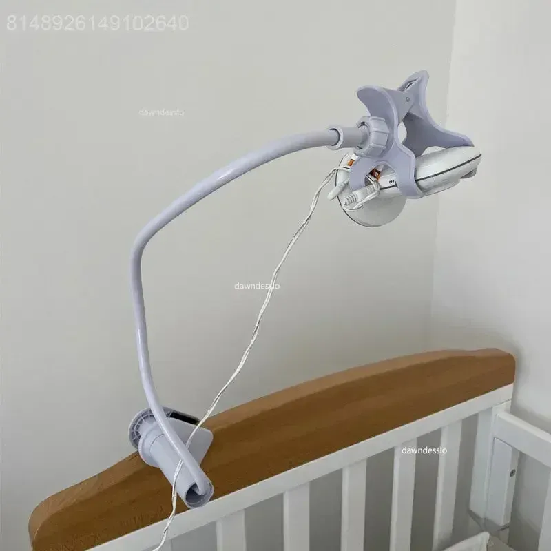 Support de caméra universel pour moniteur de bébé, fixation sur berceau, bras long réglable et multifonction 2