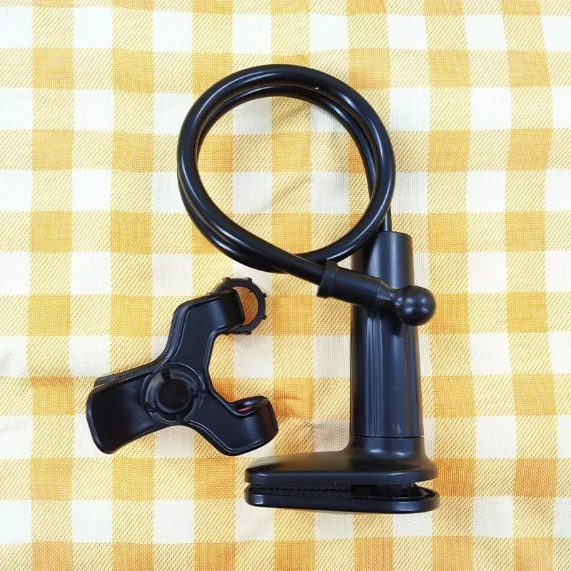 Support de caméra universel pour moniteur de bébé, fixation sur berceau, bras long réglable et multifonction 9