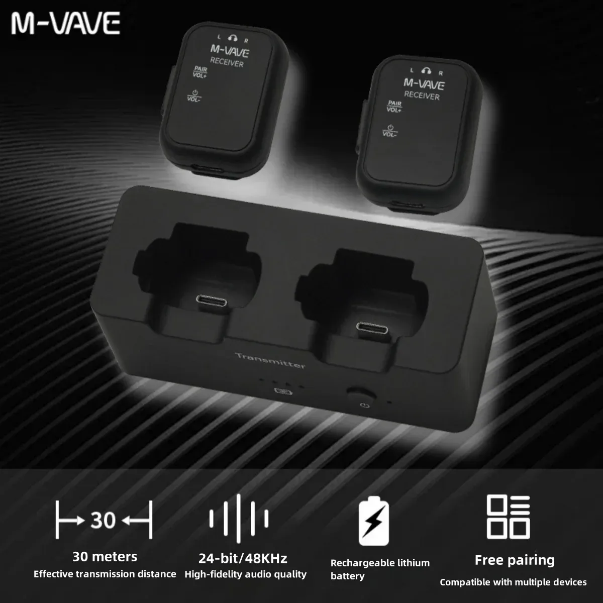 Système audio sans fil M-VAVE WP-12