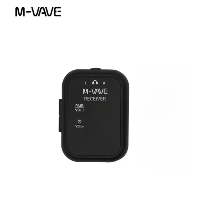 M-VAVE WP-12 Système de monitoring in-ear sans fil 2,4 GHz, émetteur-récepteur audio stéréo/mono rechargeable 7