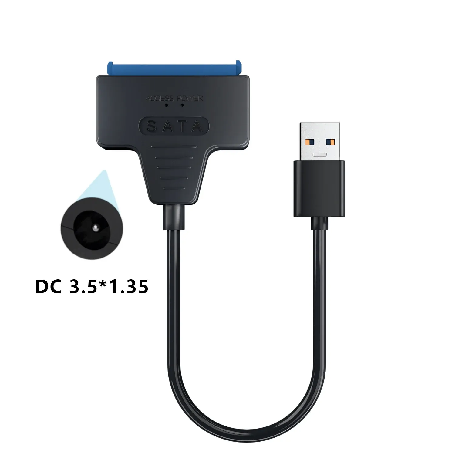 Adaptateur USB 3.0 vers SATA / Type-C SMiCable pour disques durs 2,5 et 3,5 pouces avec alimentation 12 V 15