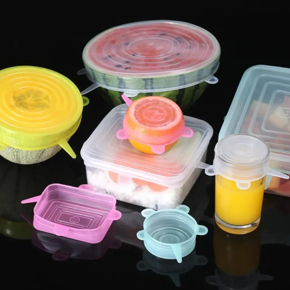 Couvercles en silicone extensibles, au four