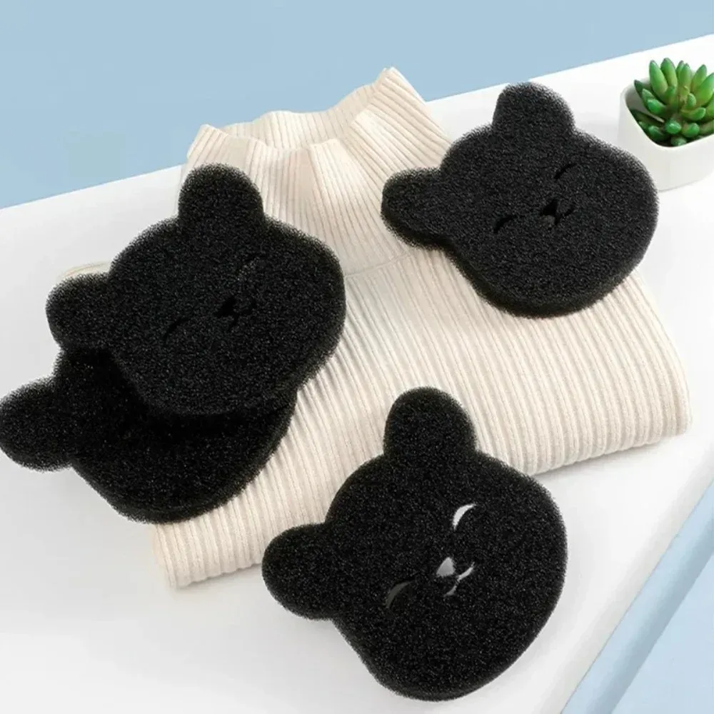 Lot de 2 ou 4 boules de lavage en forme d'ours pour machine à laver : éponge réutilisable anti-poils pour animaux (chien, chat) sur vêtements et canapé 2
