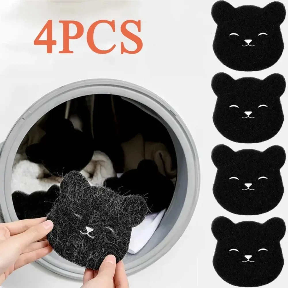 Boule de lavage en forme d'ours attrape-peluches
