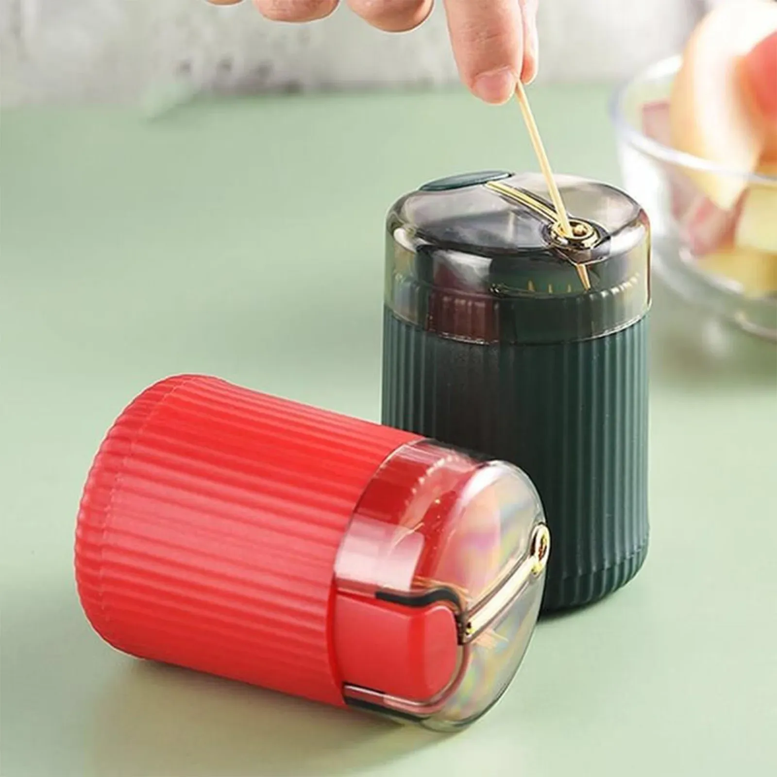 Distributeur de cure-dents Pop-Up en plastique, portable 2