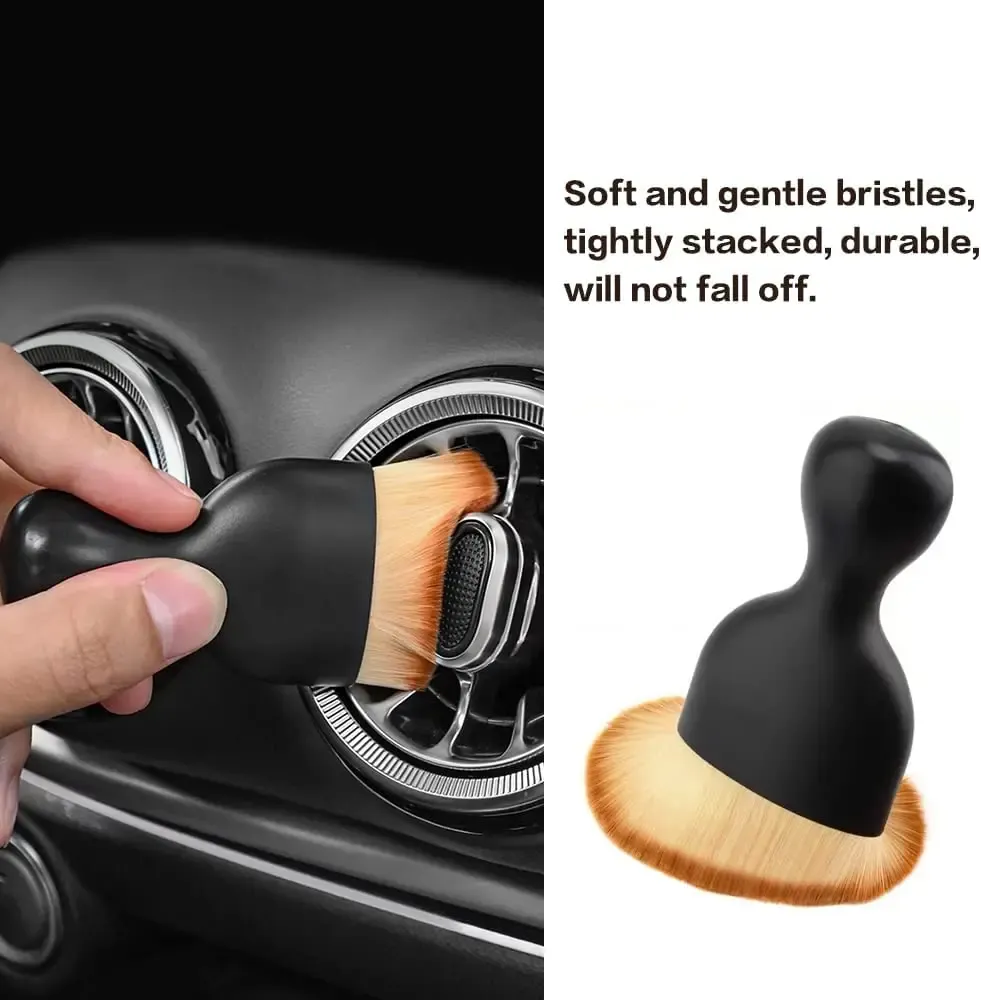 Brosse de nettoyage pour intérieur de voiture, idéale pour grilles d'aération et interstices 2