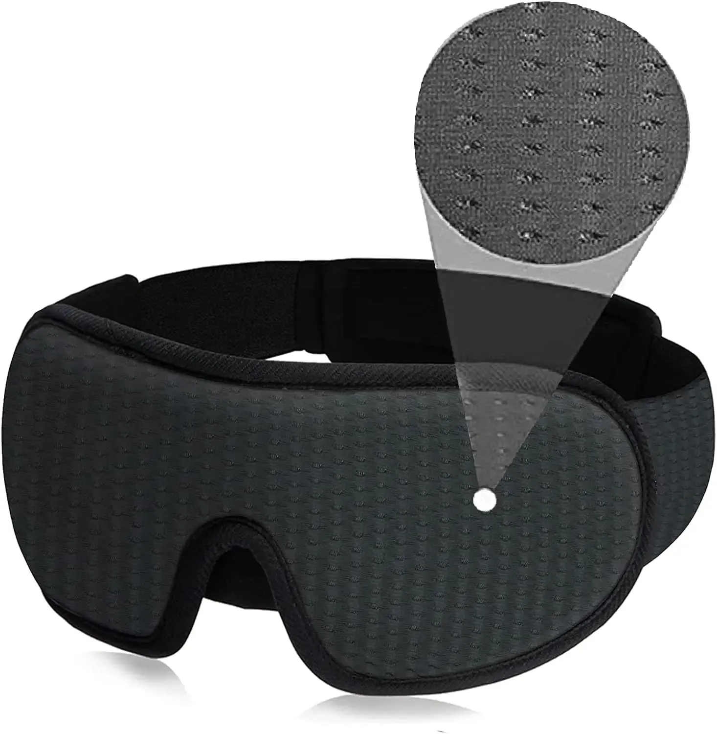 Masque 3D pour le sommeil, masque pour les yeux, bloque-lumière, bandeau rembourré doux, couverture d'ombre 13