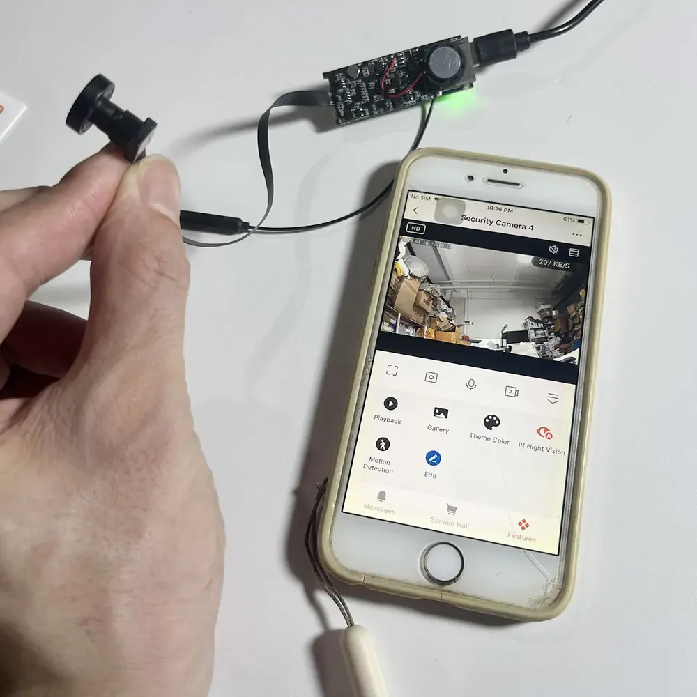 Caméra WiFi Tuya 1080P, surveillance intérieure