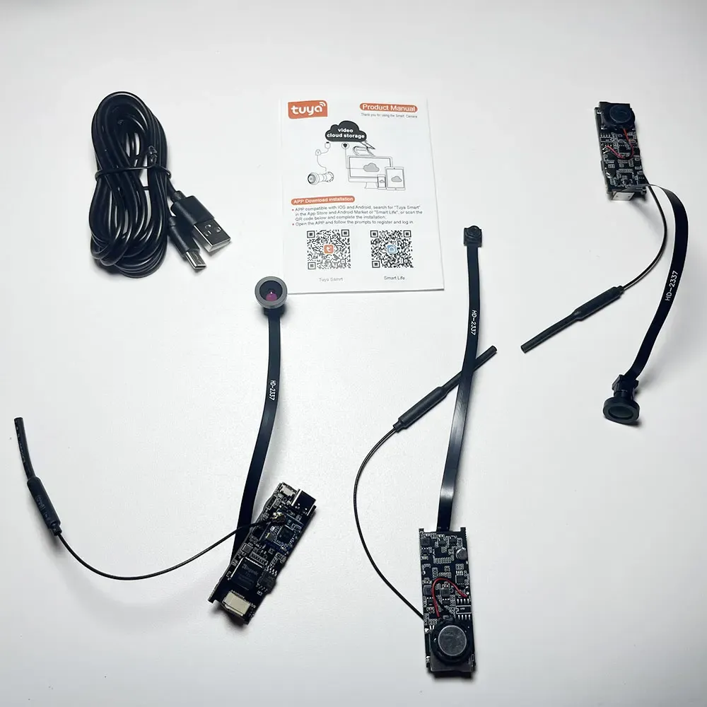 Caméra WiFi Tuya 1080P, design compact