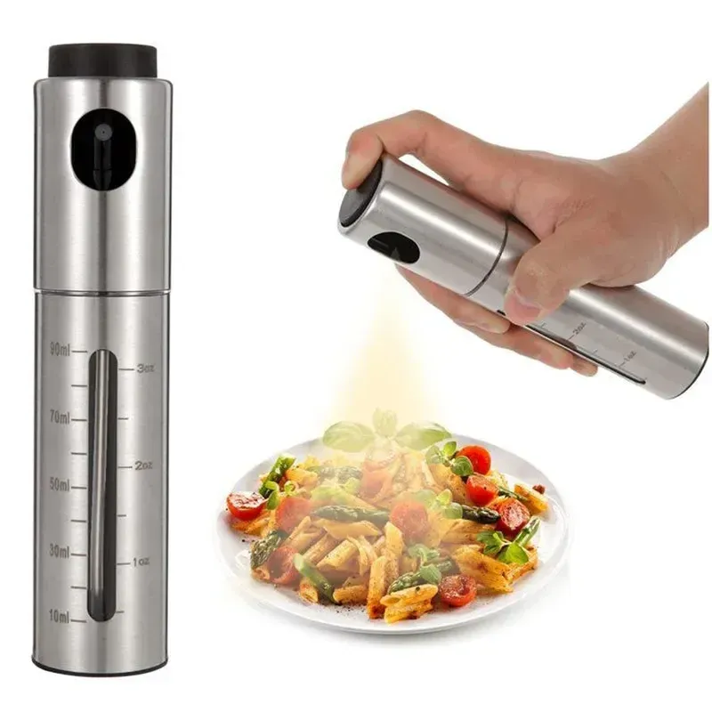Pulvérisateur d'huile d'olive en acier inoxydable 304 pour barbecue et cuisson, bouteille de vinaigre et d'assaisonnement 7