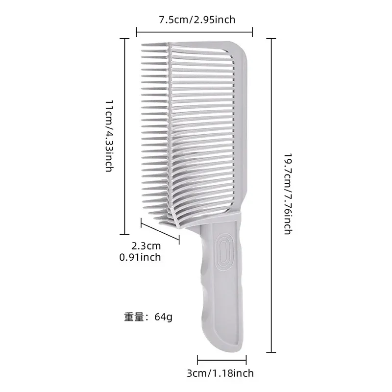Peignes professionnels de coupe pour barbier, peigne dégradé pour homme, outil de coiffure pour salon 6