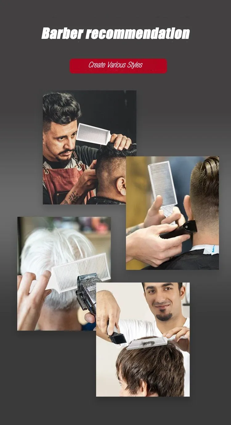 Détail du peigne de coupe pour dégradé