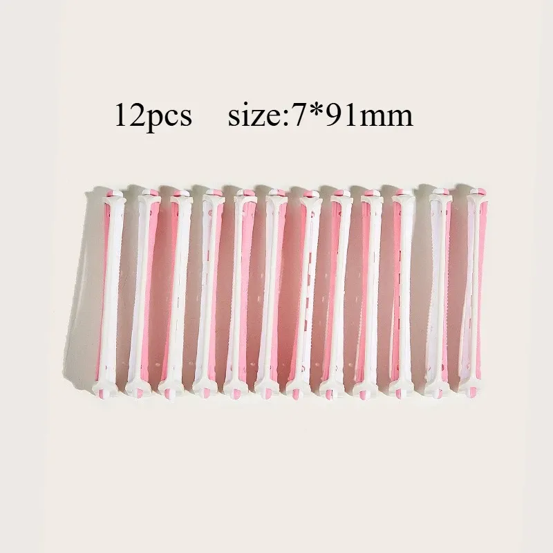 Bigoudis sans chaleur WANMEI, bigoudis souples à tige de bouclage pour boucles paresseuses, outil de coiffure pour vagues 7