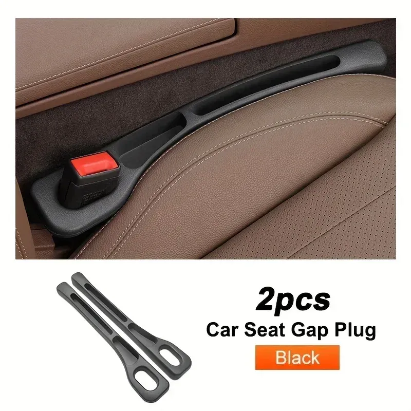 Ensemble de 2 pièces universelles de comblement d'écart pour siège auto, bande de couture latérale, rembourrage étanche et organisateur de rangement pour décoration intérieure 7