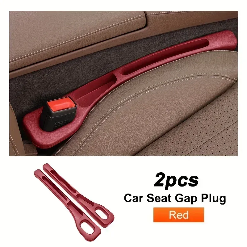 Ensemble de 2 pièces universelles de comblement d'écart pour siège auto, bande de couture latérale, rembourrage étanche et organisateur de rangement pour décoration intérieure 8