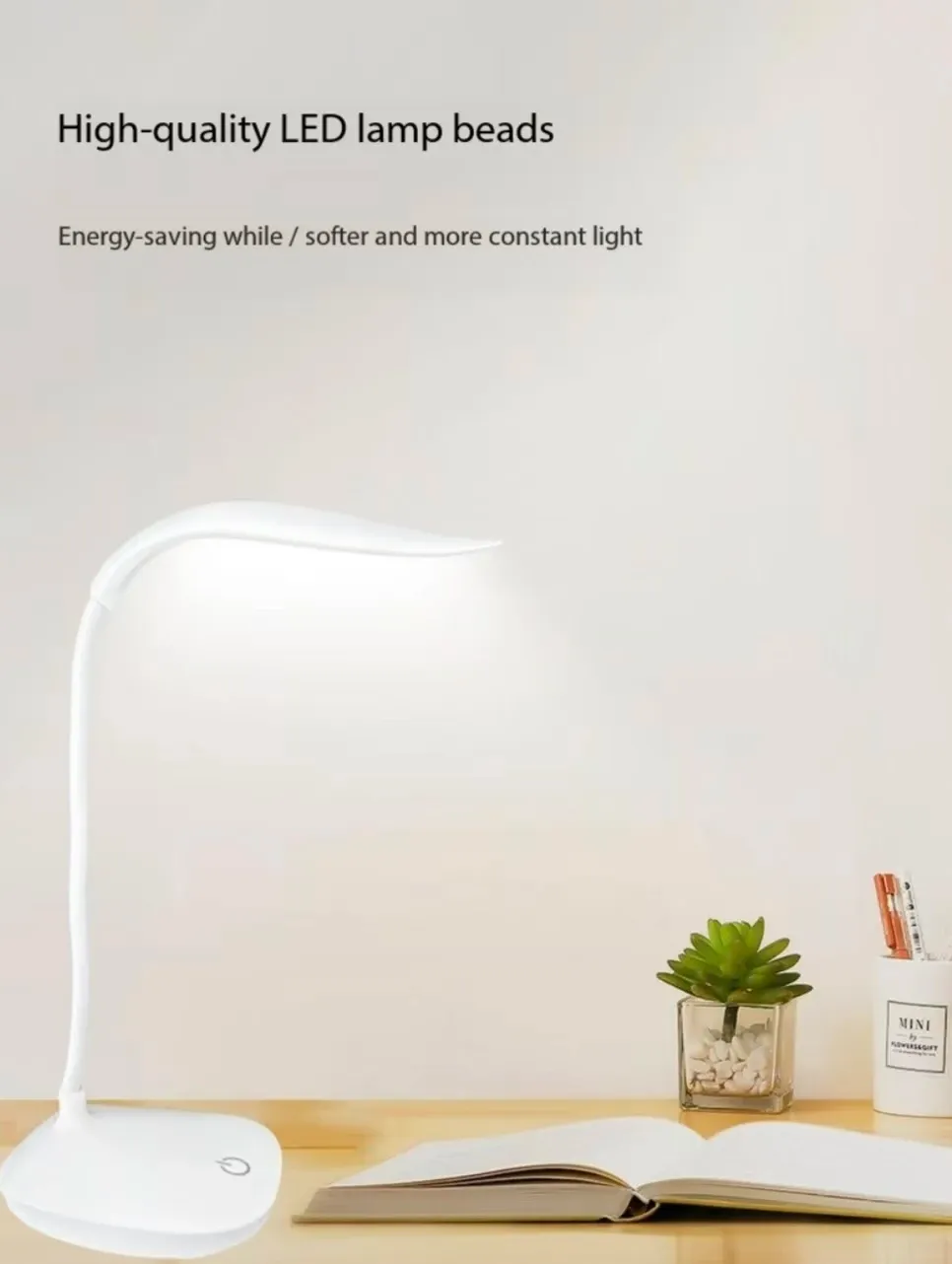 Lampe de lecture LED en gros plan