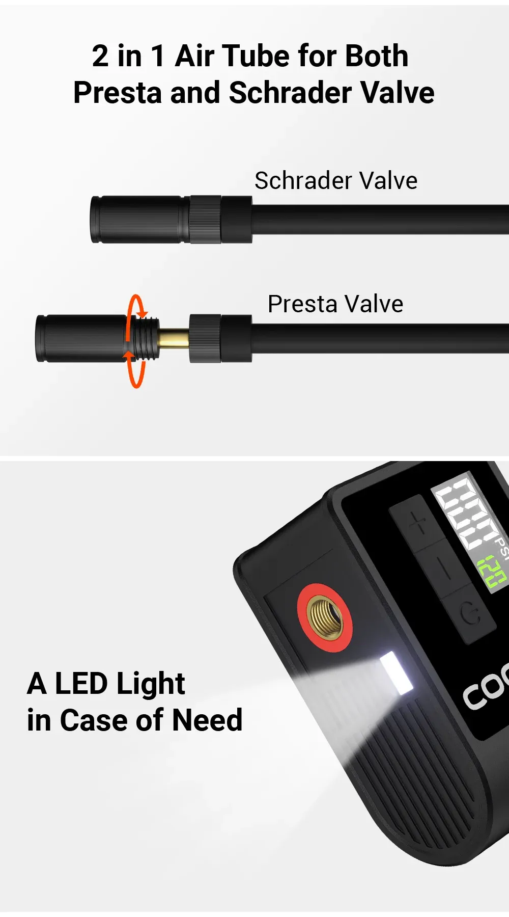 Pompe COOSPO pour vélo