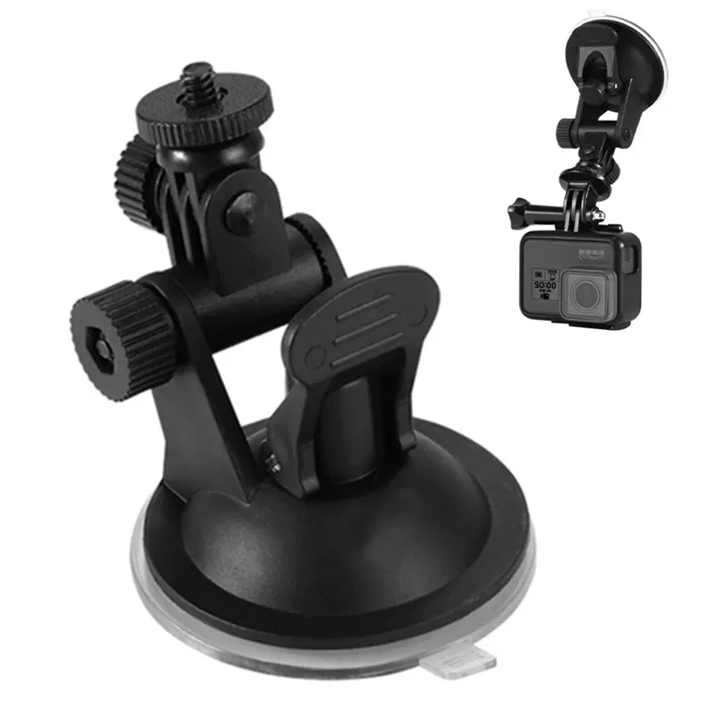 Ventouse pour caméra GoPro, support de voiture en verre, monopode pour caméra d'action 360°