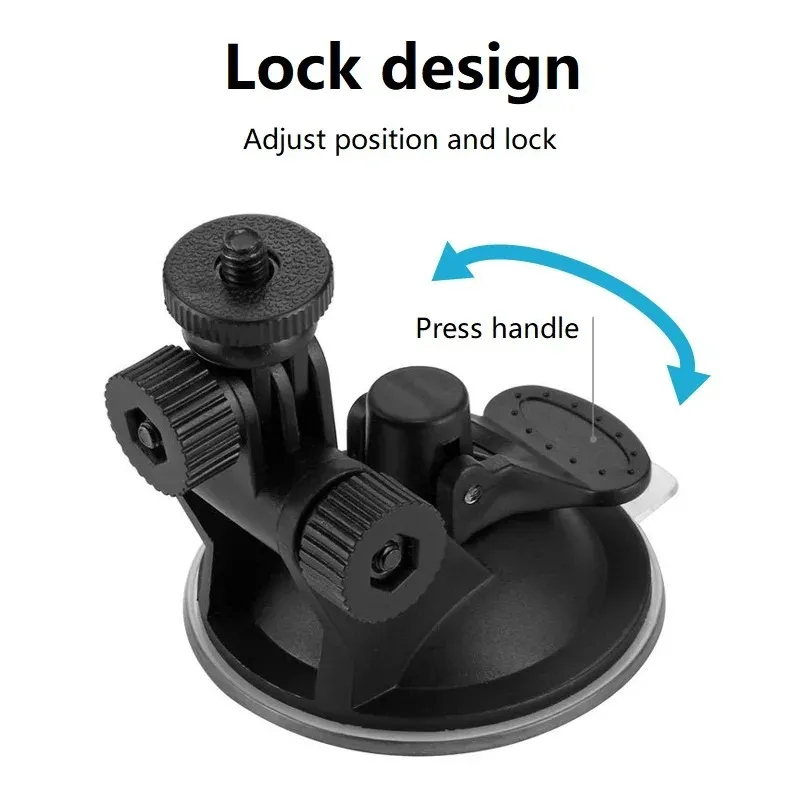 Ventouse pour caméra GoPro, support de voiture en verre, monopode pour caméra d'action 360° 4
