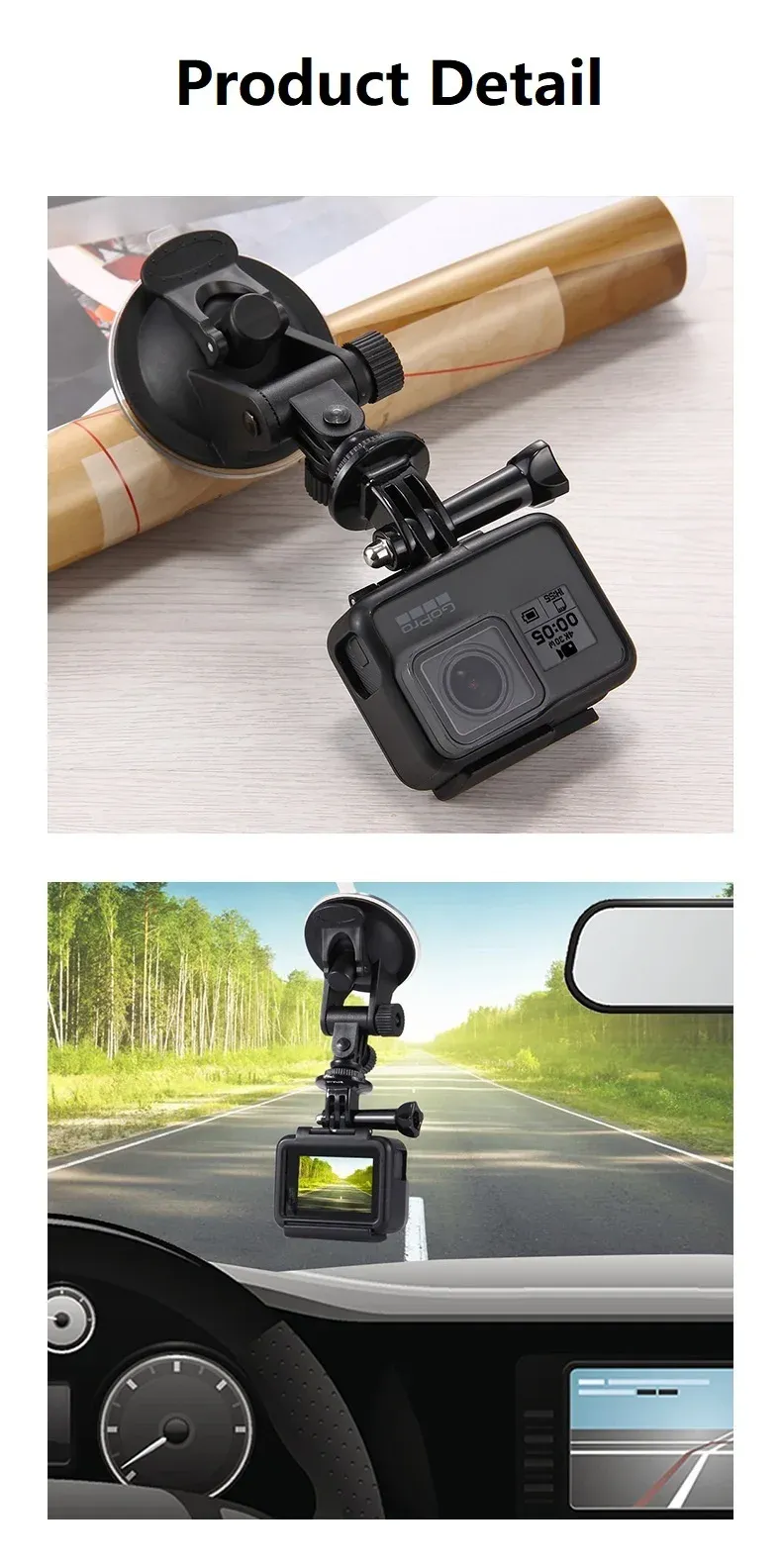 Ventouse GoPro pour usage quotidien