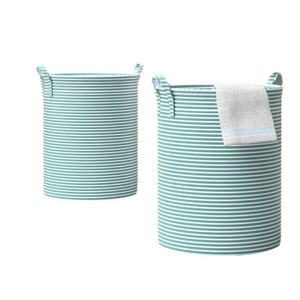 Panier à linge en coton et lin, vue d'ensemble