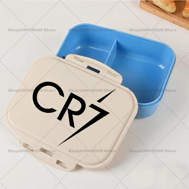 Boîte à bento kawaii portable à l'effigie de la star du football Ronaldo, étanche, pour étudiants, boîte à repas hermétique monocouche, idée cadeau pour enfants 10