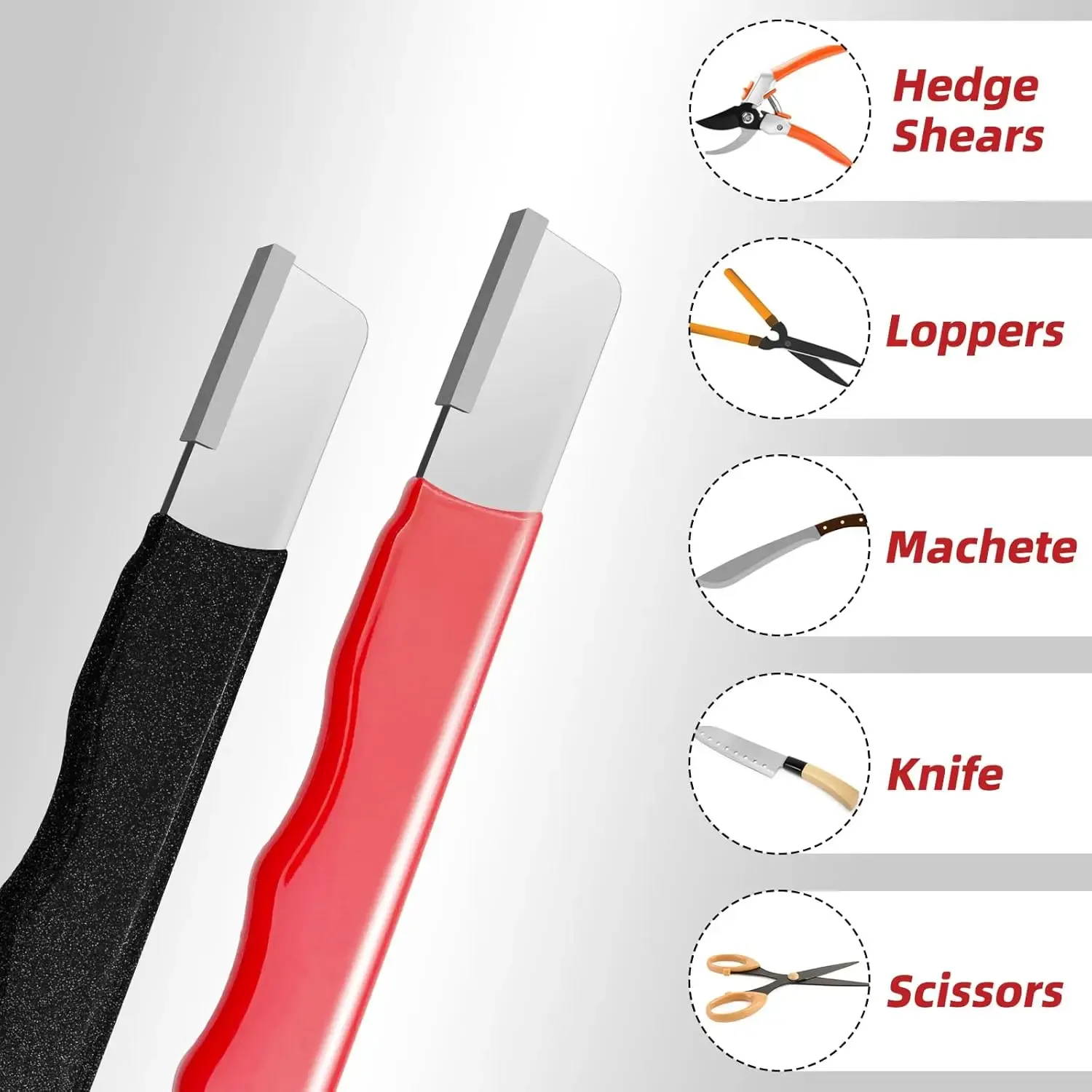 Aiguiseur manuel portable pour couteaux et ciseaux, affûtage rapide pour la maison, la cuisine et le jardin 3