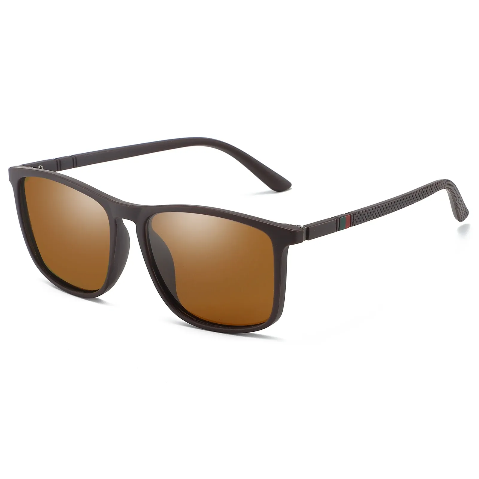 Lunettes de soleil carrées polarisées pour hommes et femmes, conduite et pêche, protection UV400 6