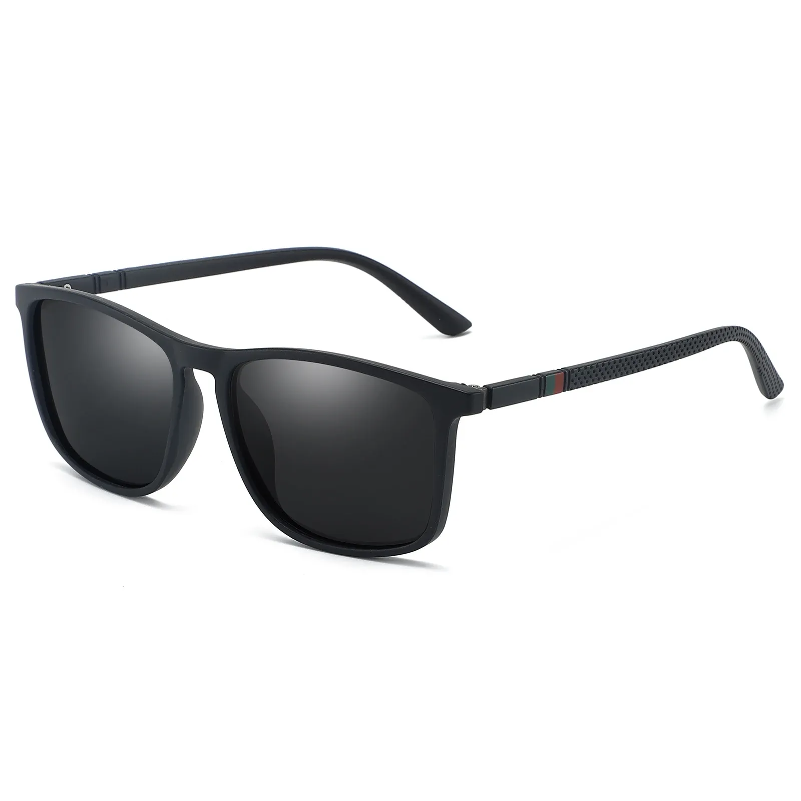 Lunettes de soleil carrées polarisées pour hommes et femmes, conduite et pêche, protection UV400 11