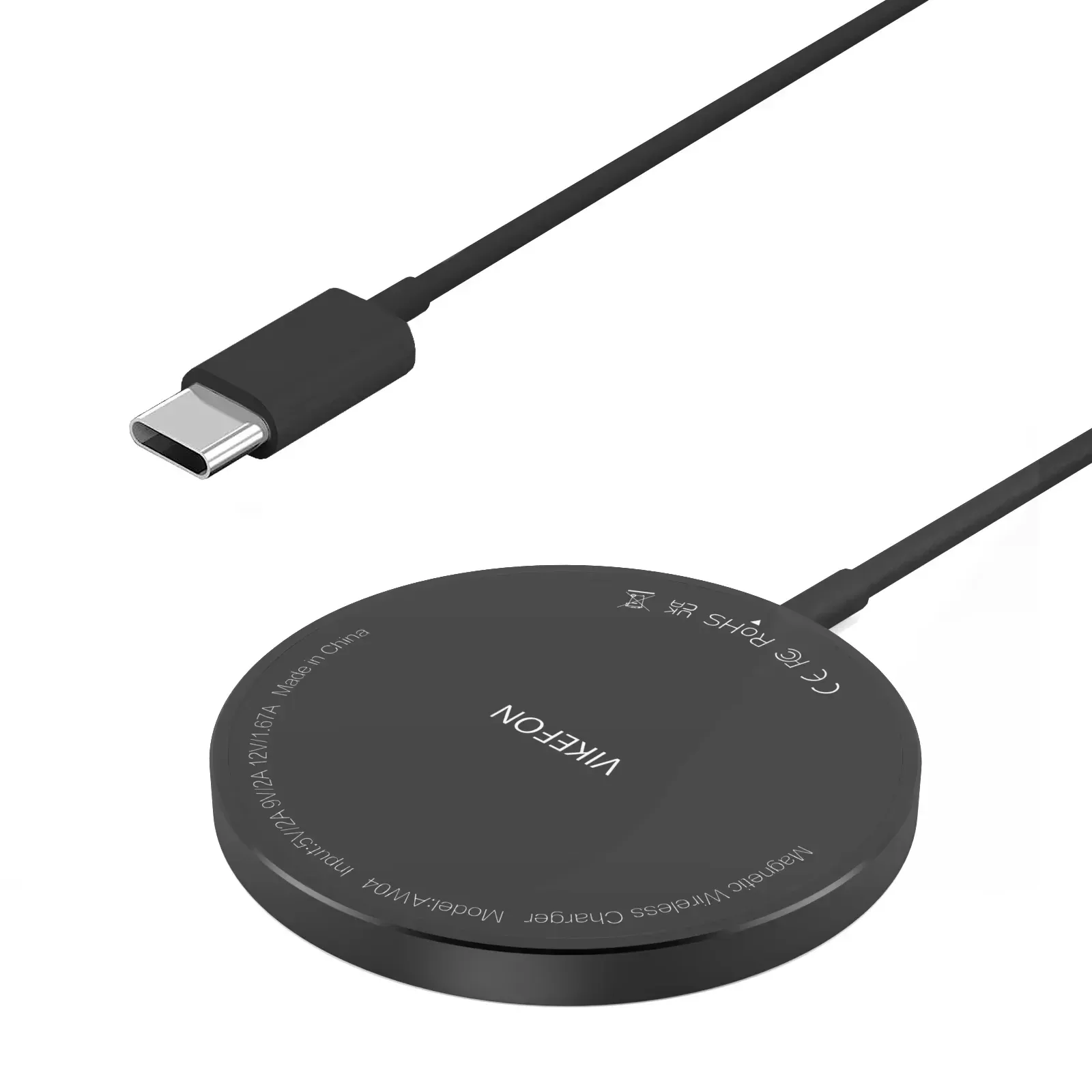 Chargeur sans fil magnétique rapide à double port USB, mini tapis de charge compatible iPhone 12 à 17 Pro Max et smartphones universels 7