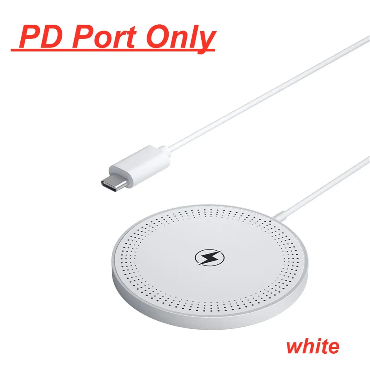 Chargeur sans fil magnétique rapide à double port USB, mini tapis de charge compatible iPhone 12 à 17 Pro Max et smartphones universels 11
