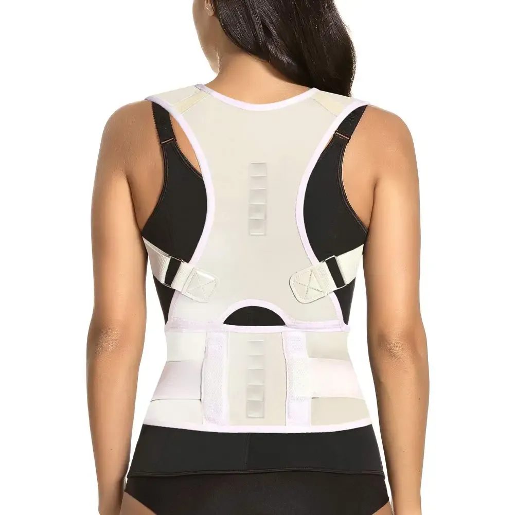 Ceinture de soutien dorsal magnétique unisexe, maintien lombaire et dorsal 7