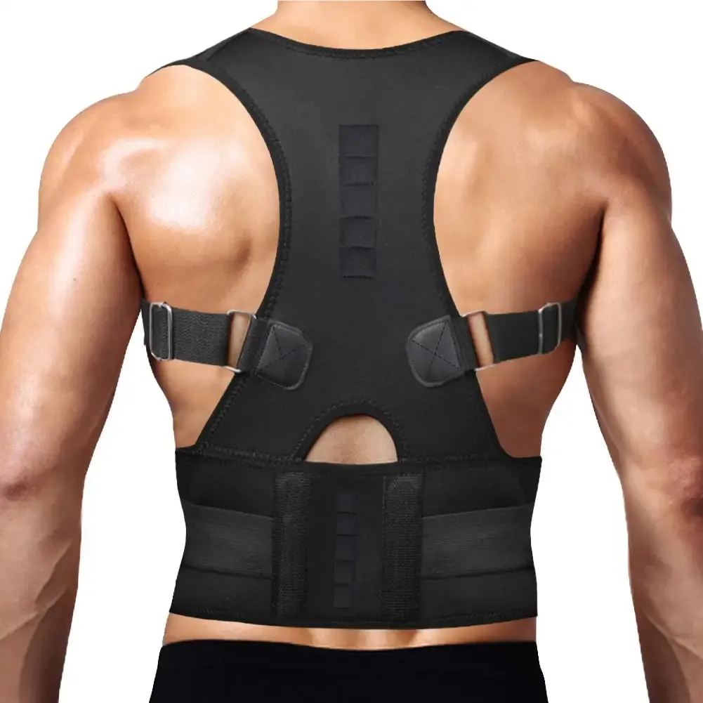 Ceinture de soutien dorsal magnétique unisexe, maintien lombaire et dorsal 8