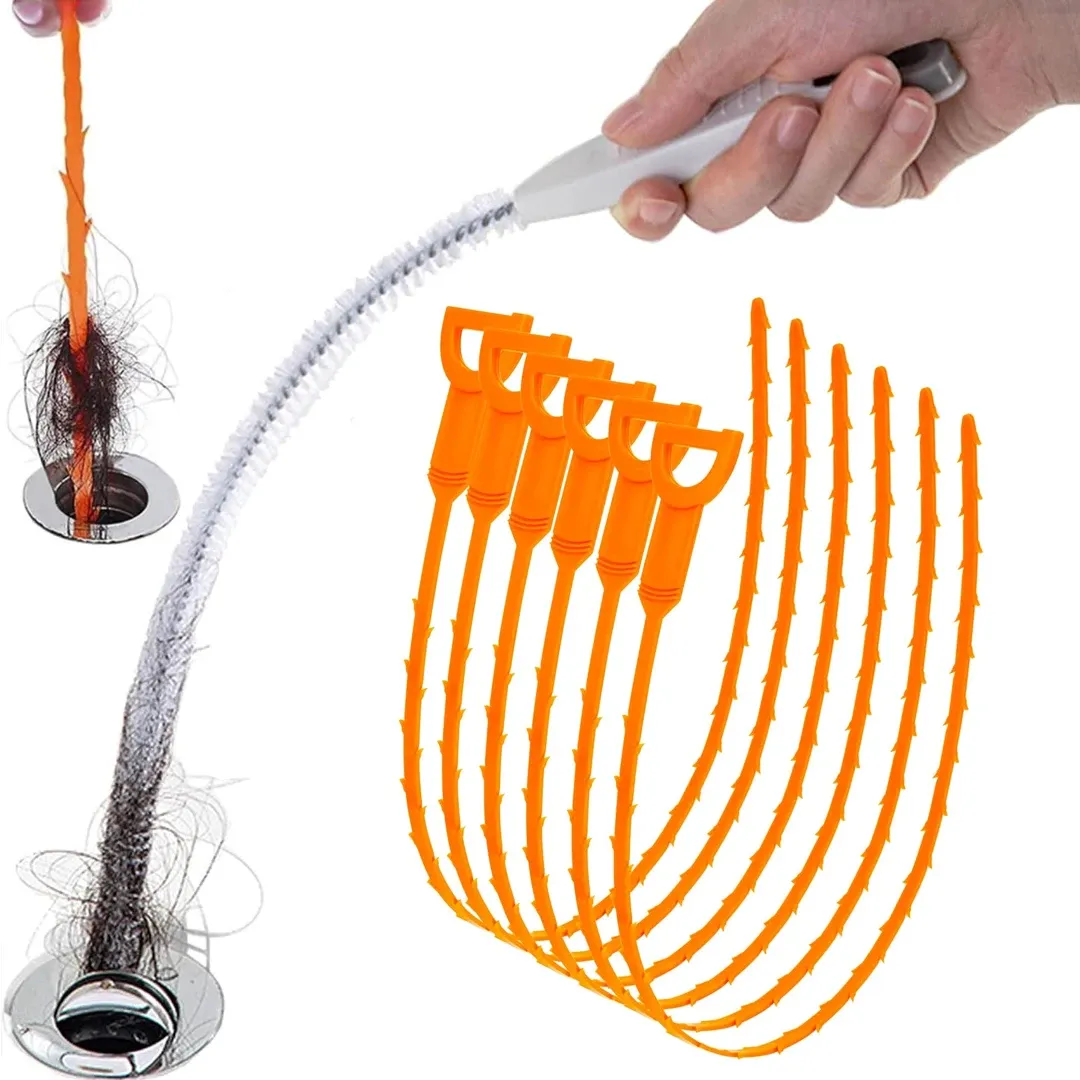 Outil de débouchage flexible pour canalisations et siphons de salle de bain - Image 1