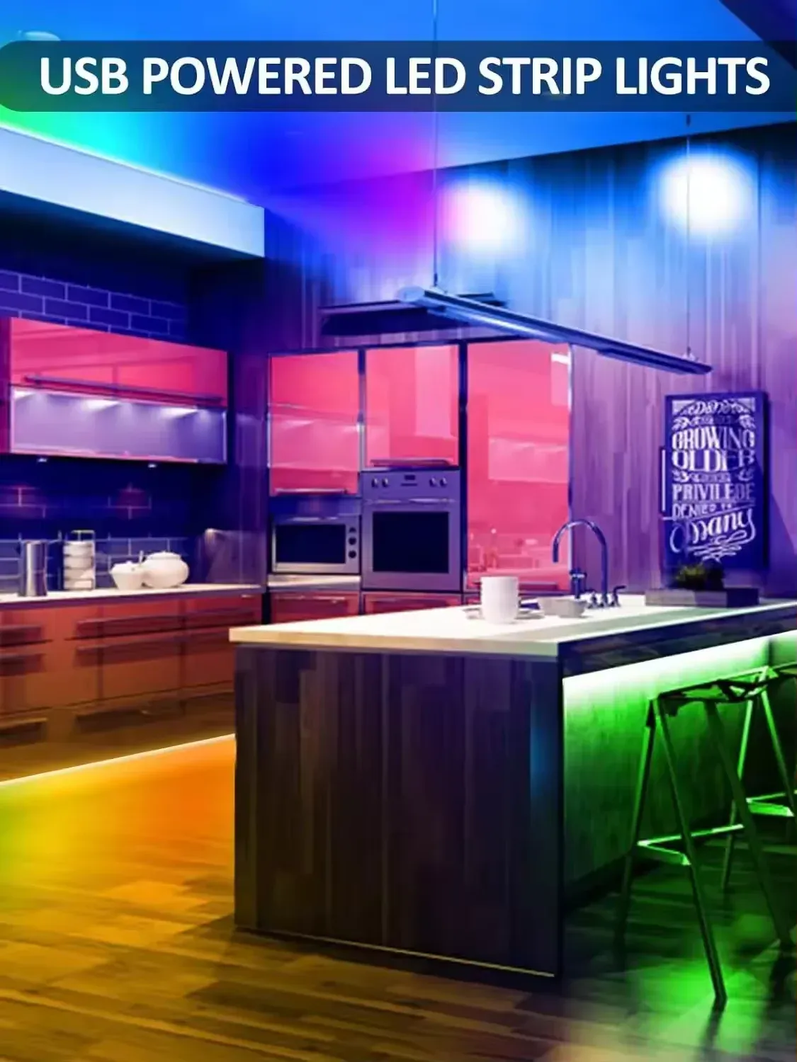 Ruban LED RGB en situation