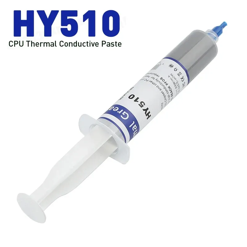 Pâte thermique HY510 pour GPU et CPU, graisse thermique composite en silicone à haute conductivité pour refroidissement de processeur et de carte graphique 2